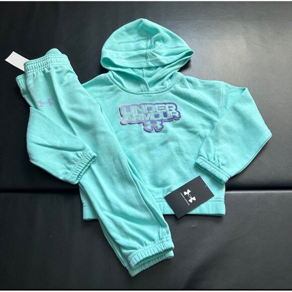 NWT Under Armour Gradient Hoodie & Jogger Set Girls Size 3T